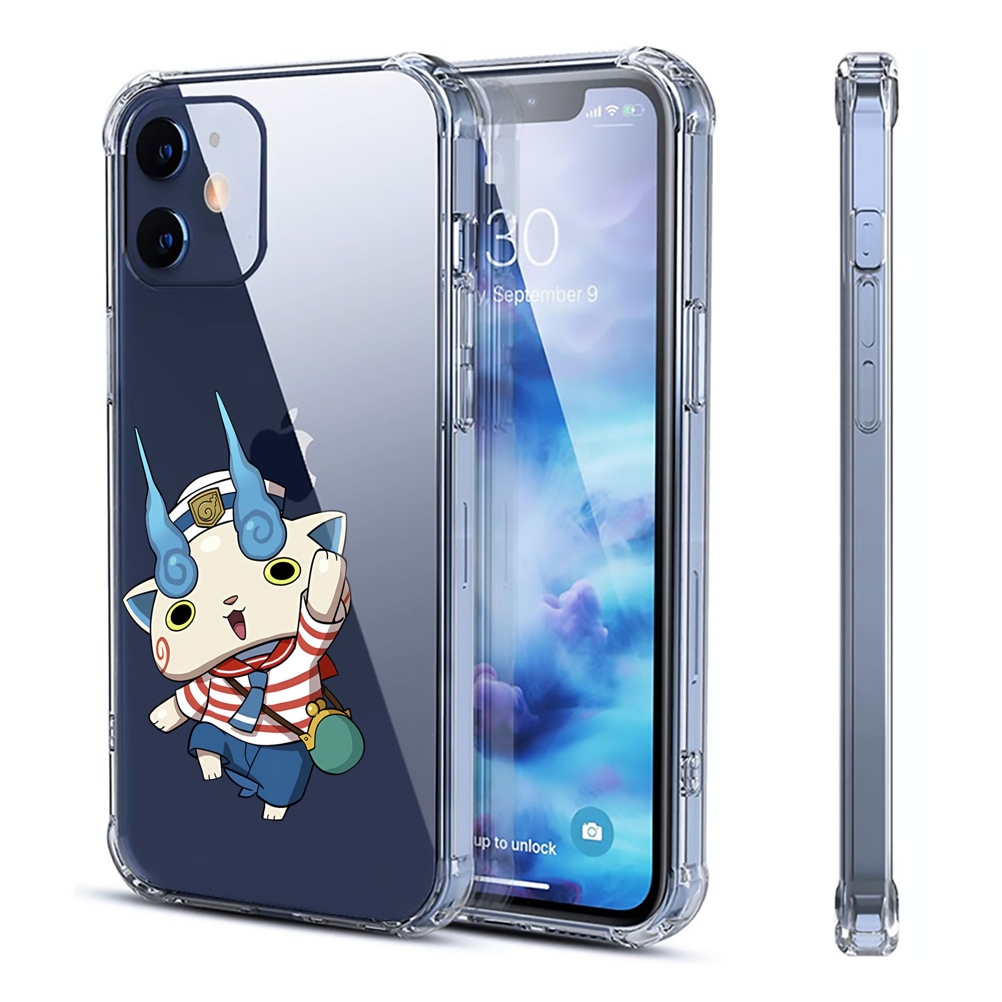 （画像用） 妖怪ウォッチ Yo-kai Watch 【iPhone 12シリーズ対応】透明スマホケース（クリアソフトケース）